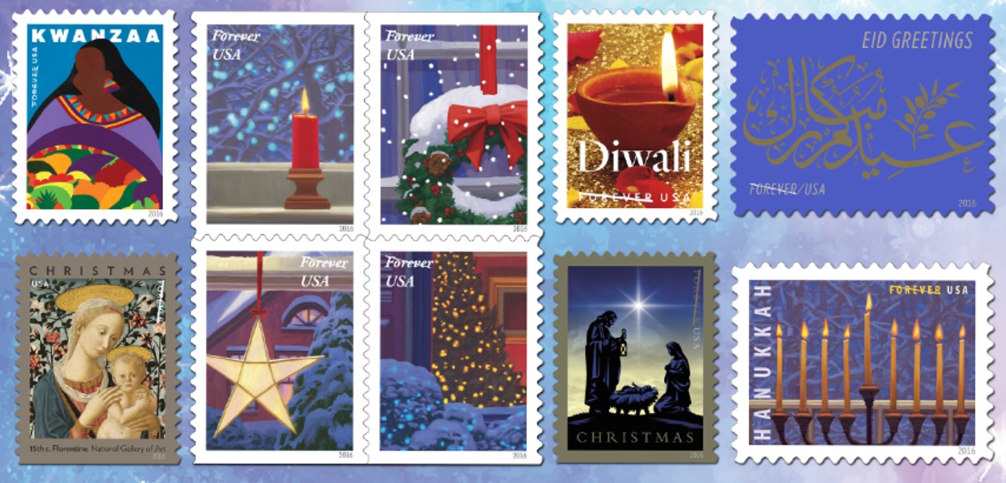 2016 christmas stamps